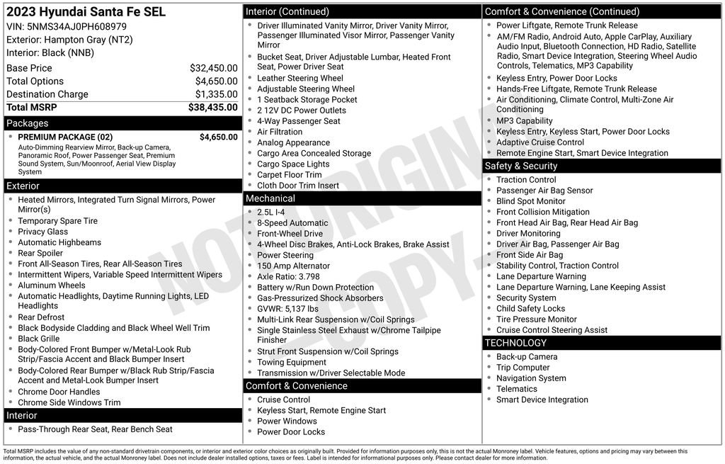Used 2023 Hyundai Santa Fe SEL w/ Premium Package image 26