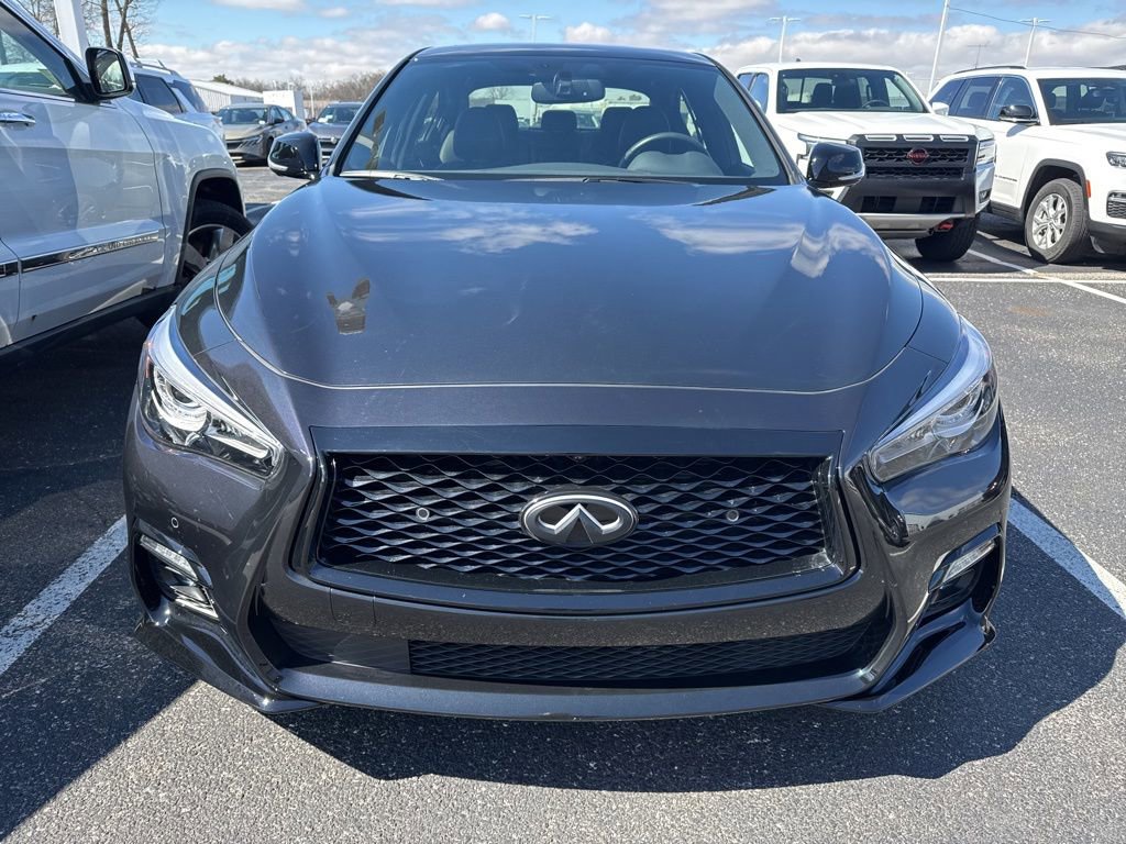 Used 2023 INFINITI Q50 Red Sport 400 w/ Black Opal Edition image 2