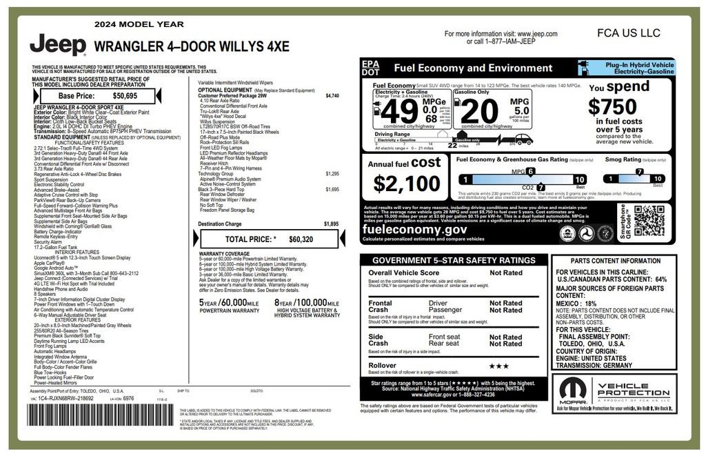 Used 2024 Jeep Wrangler Unlimited image 2