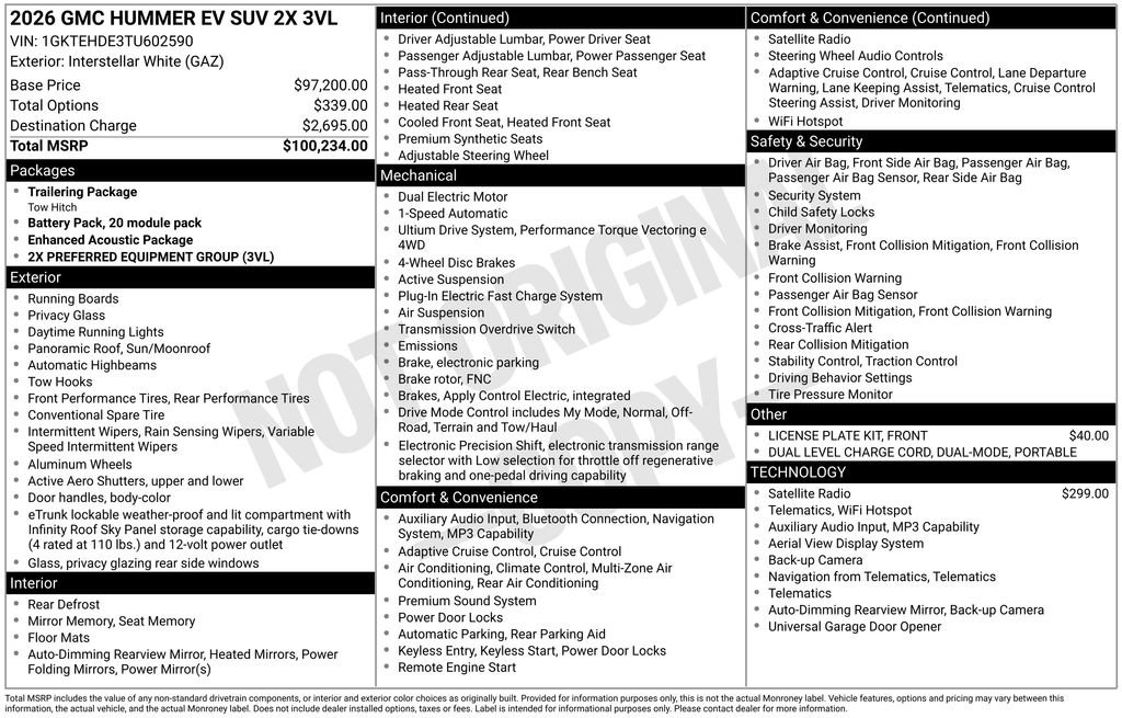 New 2026 GMC Hummer EV SUV AWD/4WD image 46