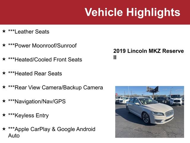 Used 2019 Lincoln MKZ Reserve AWD/4WD video 2