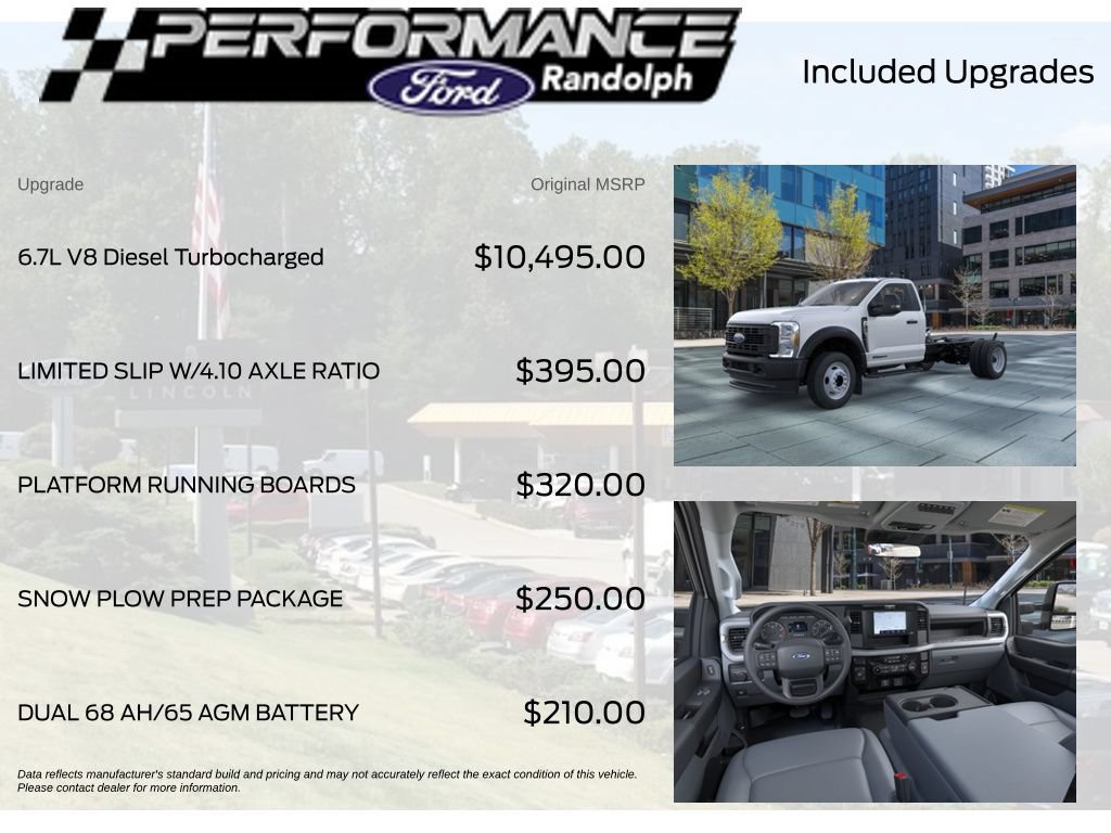 New 2025 Ford F550 4x4 Regular Cab Super Duty w/ Snow Plow Prep Package image 4