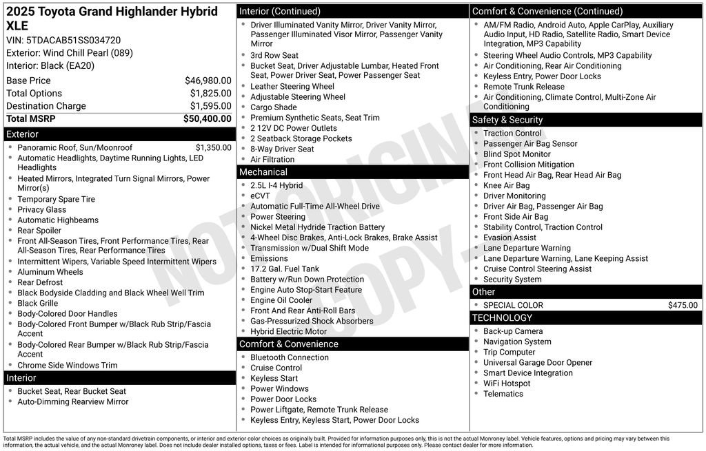Used 2025 Toyota Grand Highlander AWD Hybrid image 31