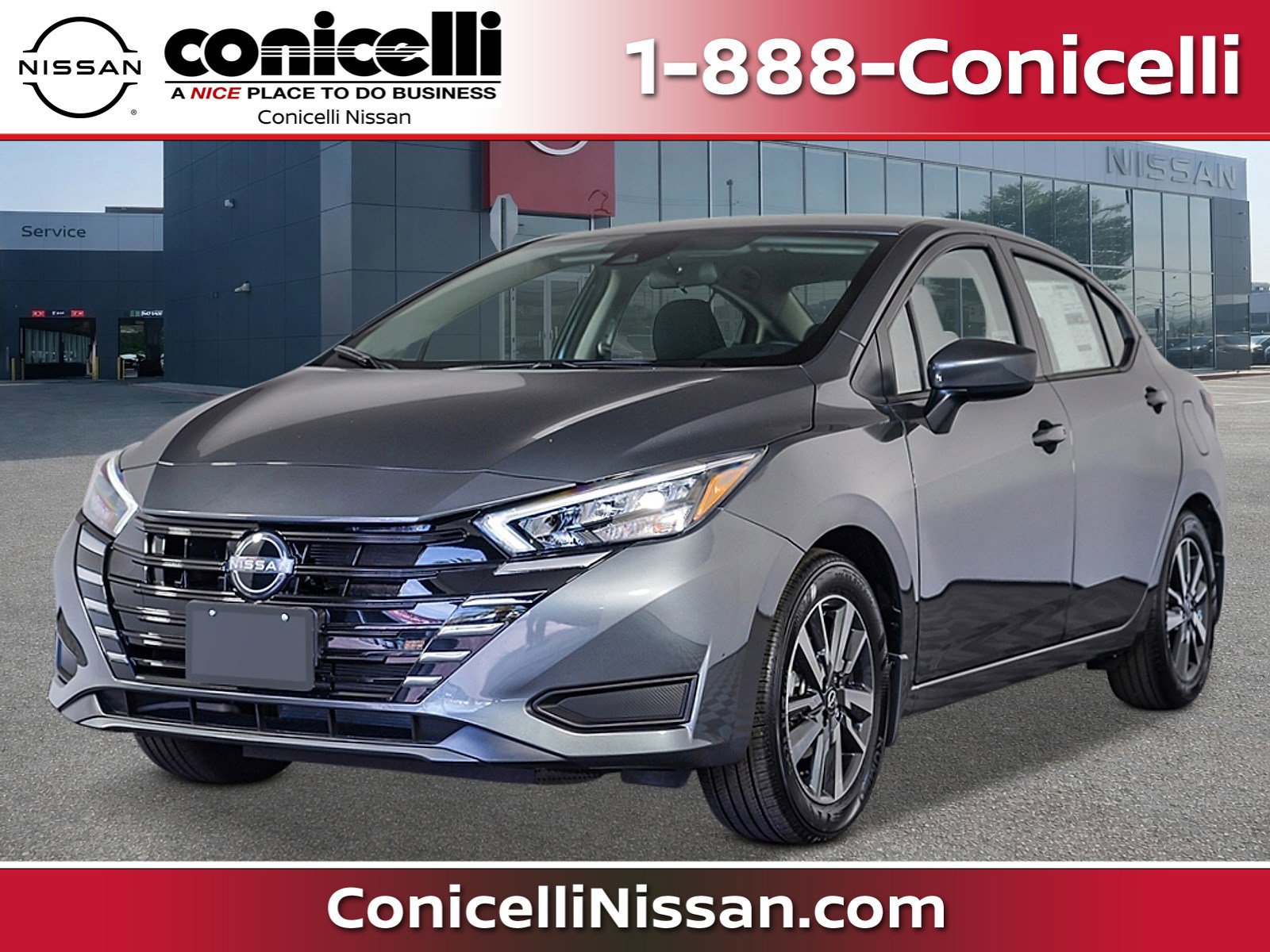 New 2025 Nissan Versa SV w/ Trunk Package FWD image 1