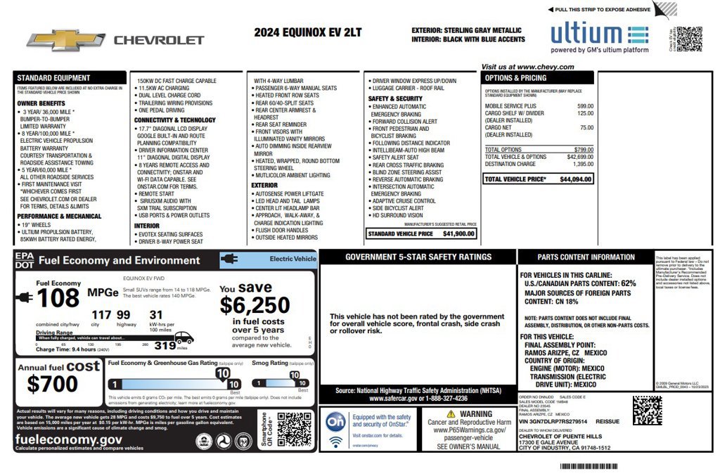 Used 2024 Chevrolet Equinox EV LT FWD image 4