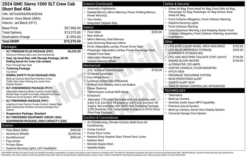 Certified 2024 GMC Sierra 1500 SLT w/ SLT Premium Plus Package AWD/4WD image 38