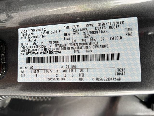 Used 2025 Ford F150 Tremor w/ Bed Utility Package AWD/4WD image 34