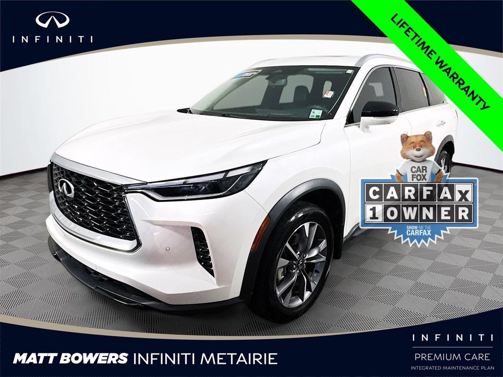 Certified 2023 INFINITI QX60 Luxe w/ Vision Package FWD image 1