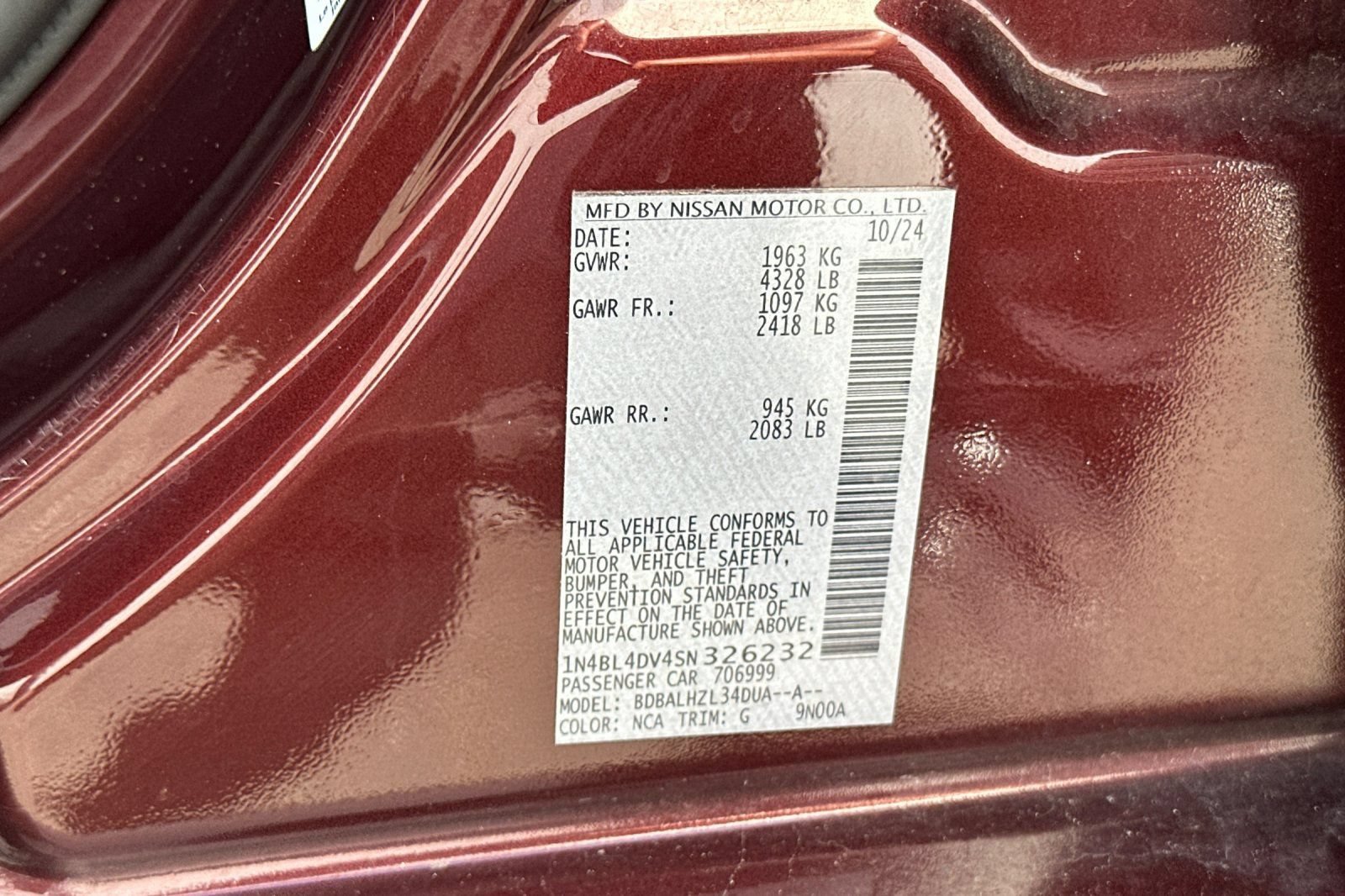 Used 2025 Nissan Altima 2.5 SV FWD image 33