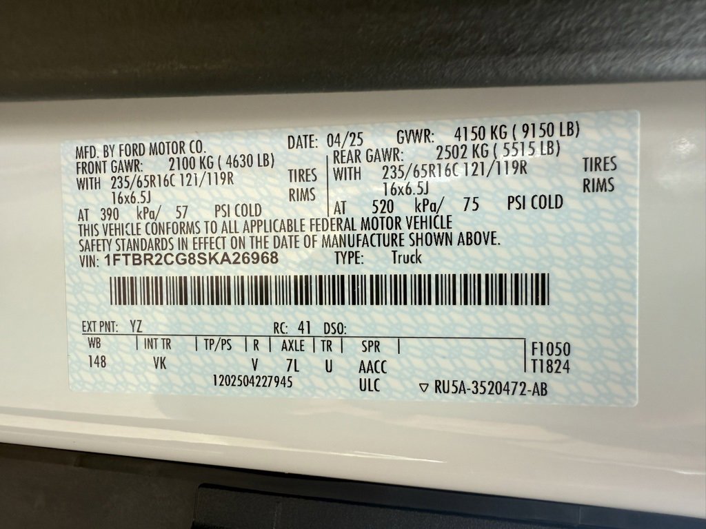 New 2025 Ford Transit 250 148 Medium Roof Extended AWD w/ Exterior Upgrade Package image 36