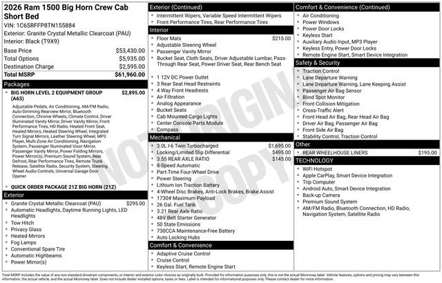 New 2026 RAM 1500 Big Horn image 4