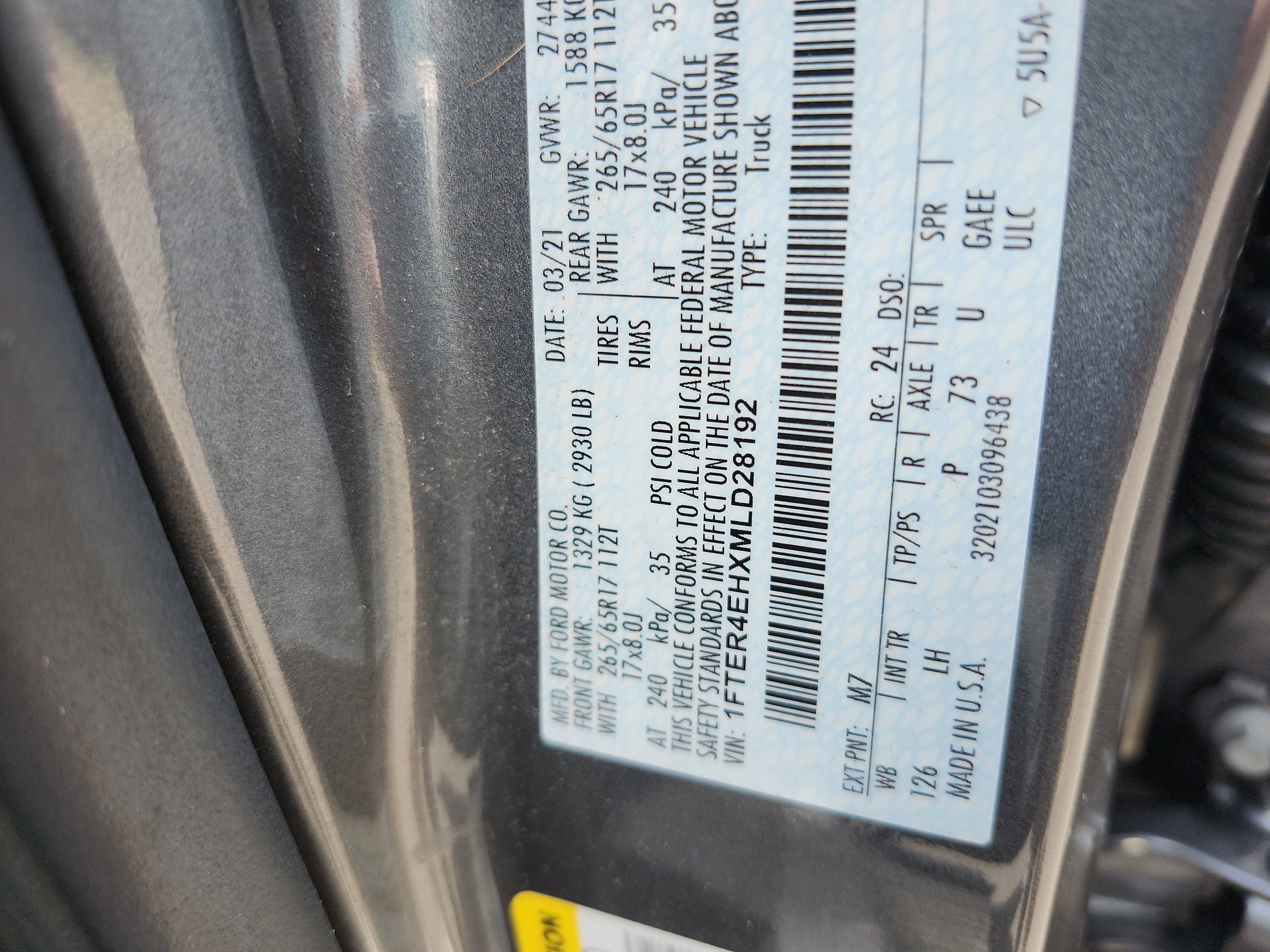 Used 2021 Ford Ranger XLT w/ Equipment Group 301A Mid RWD image 24