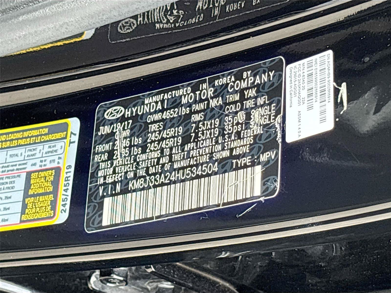 Used 2017 Hyundai Tucson Limited w/ Cargo Package FWD image 33