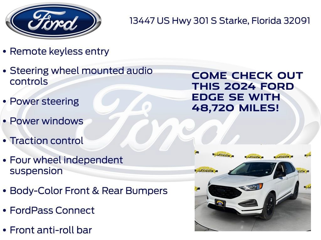 Certified 2024 Ford Edge SE w/ Black Appearance Package image 27