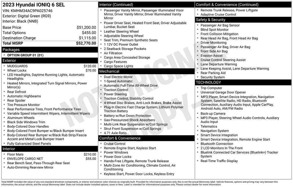 Used 2023 Hyundai Ioniq 6 SEL AWD/4WD image 4