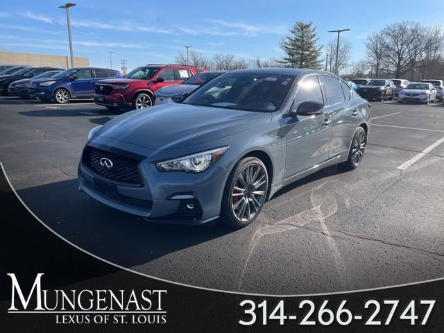 Used 2021 INFINITI Q50 Red Sport 400 w/ Carbon Fiber Package image 1