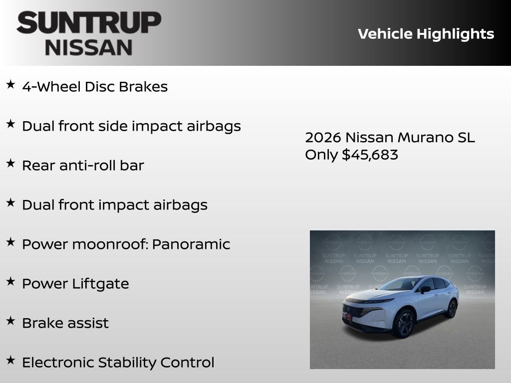 New 2026 Nissan Murano SL image 23