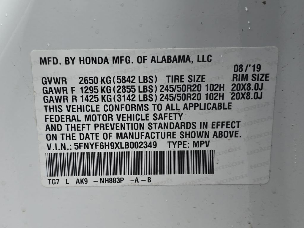 Used 2020 Honda Pilot Touring image 41