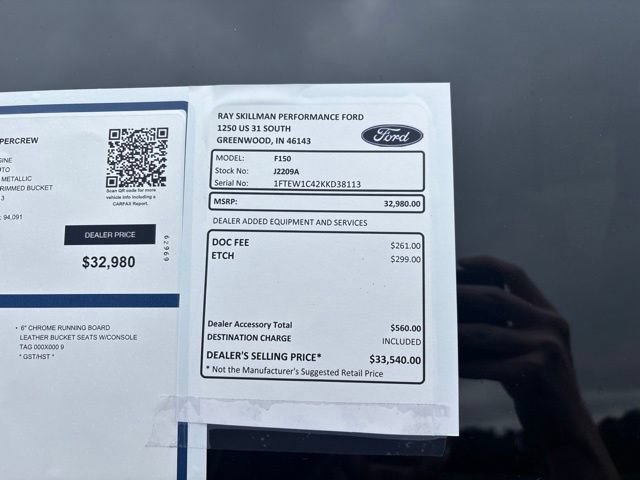 Certified 2019 Ford F150 Lariat w/ Equipment Group 502A Luxury RWD image 2