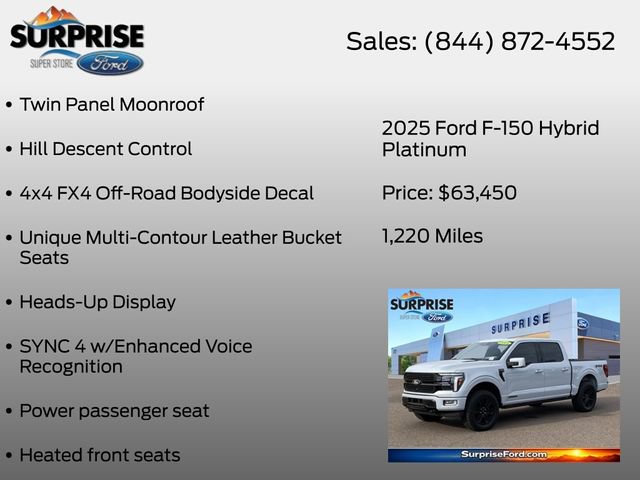 Used 2025 Ford F150 Platinum w/ Equipment Group 702A High AWD/4WD image 26