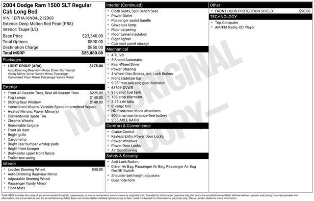 Used 2004 Dodge Ram 1500 Truck SLT w/ Light Group image 31
