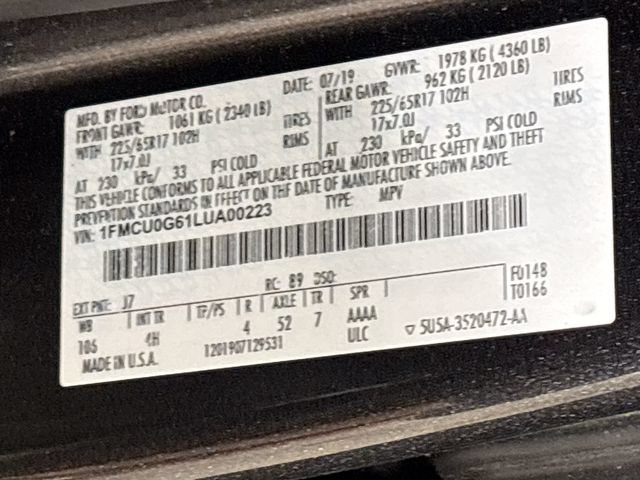 Used 2020 Ford Escape SE FWD image 23