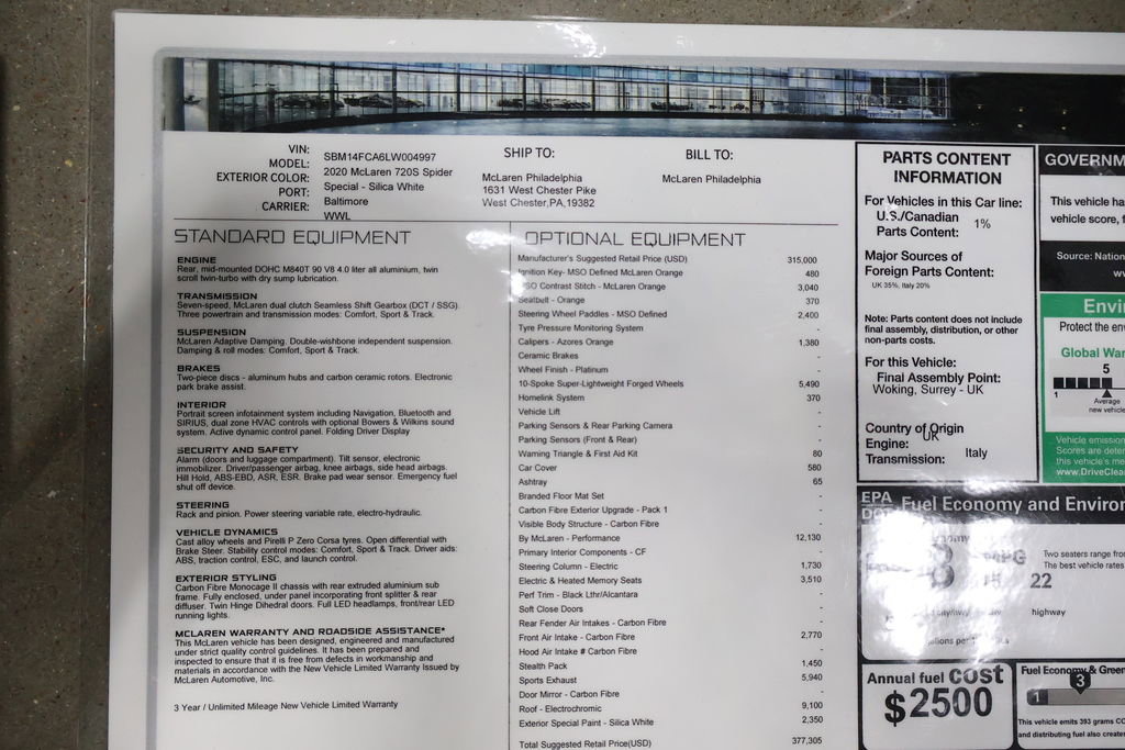 Used 2020 McLaren 720S Spider image 59