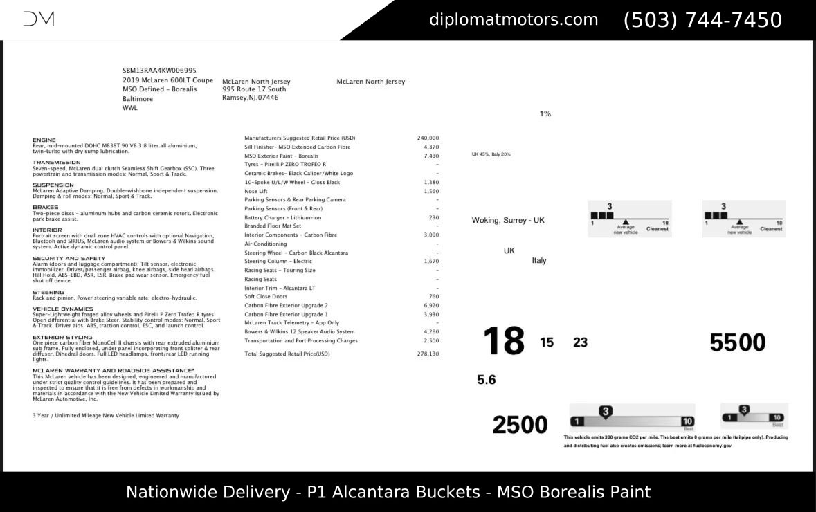 Used 2019 McLaren 600LT image 2