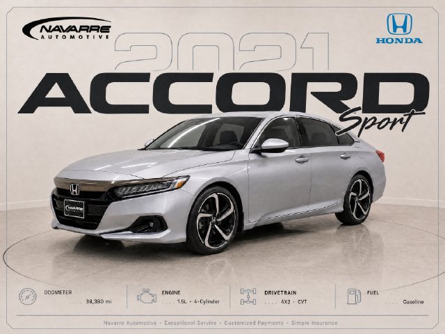 Certified 2021 Honda Accord Sport Special Edition