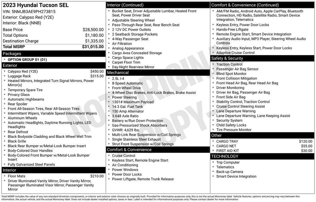 Used 2023 Hyundai Tucson SEL image 31