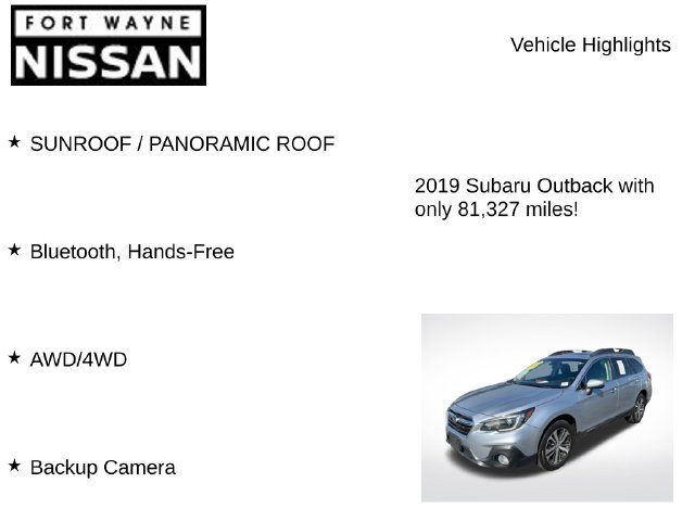 Used 2019 Subaru Outback 2.5i Limited AWD/4WD image 7