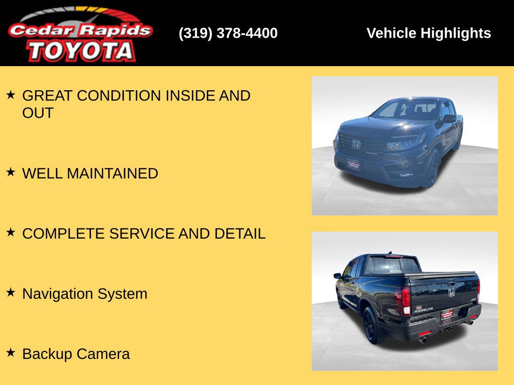 Used 2022 Honda Ridgeline Black Edition image 7