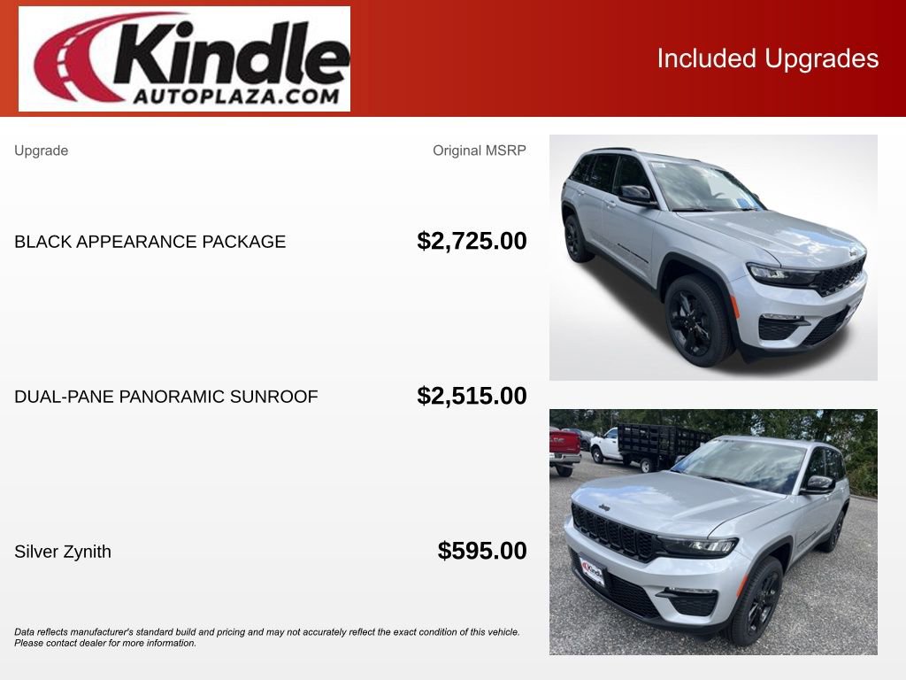 New 2025 Jeep Grand Cherokee Limited w/ Black Appearance Package image 5