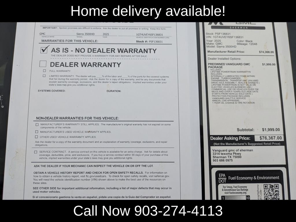 Used 2025 GMC Sierra 3500 AT4 w/ Technology Package image 42