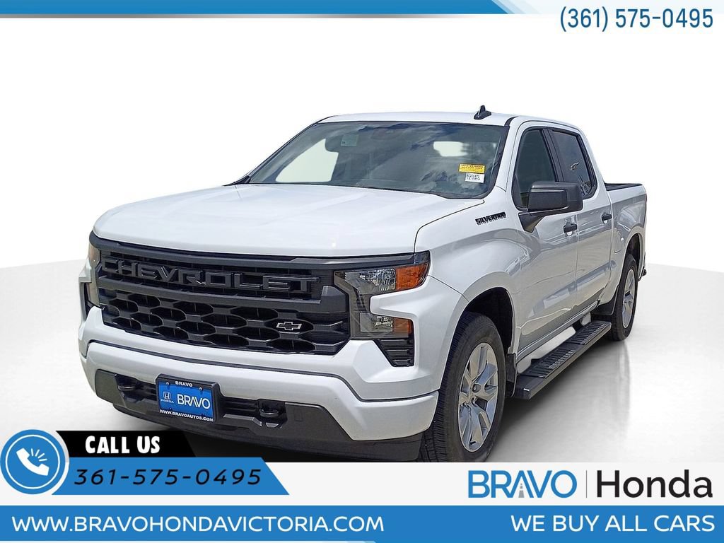 Used 2024 Chevrolet Silverado 1500 Custom w/ LPO, Dark Essentials Package RWD image 1
