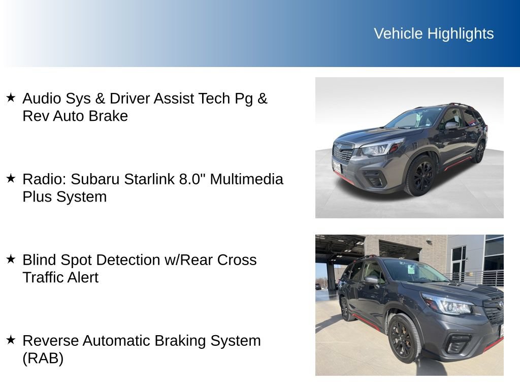 Used 2020 Subaru Forester Sport w/ Popular Package #2 AWD/4WD image 5