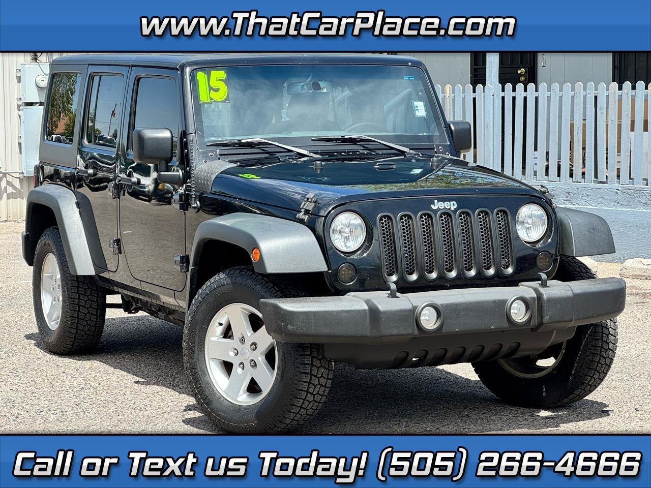 Used 2015 Jeep Wrangler Unlimited Sport w/ Quick Order Package 24S AWD/4WD image 1