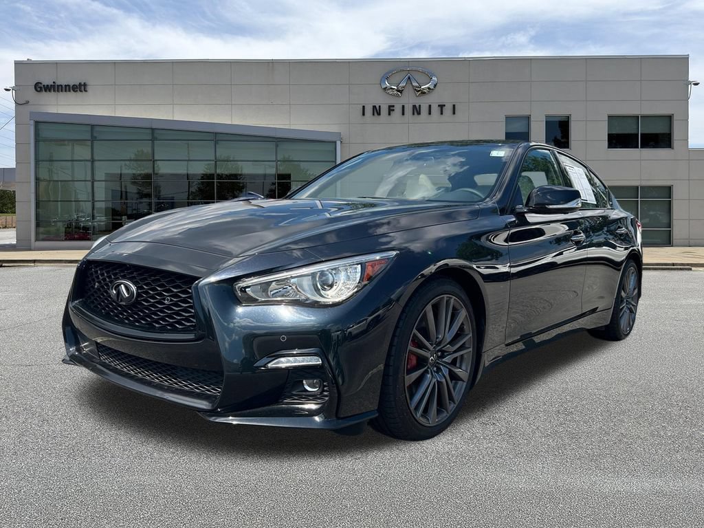 Used 2023 INFINITI Q50 Red Sport 400 w/ Black Opal Edition RWD image 1