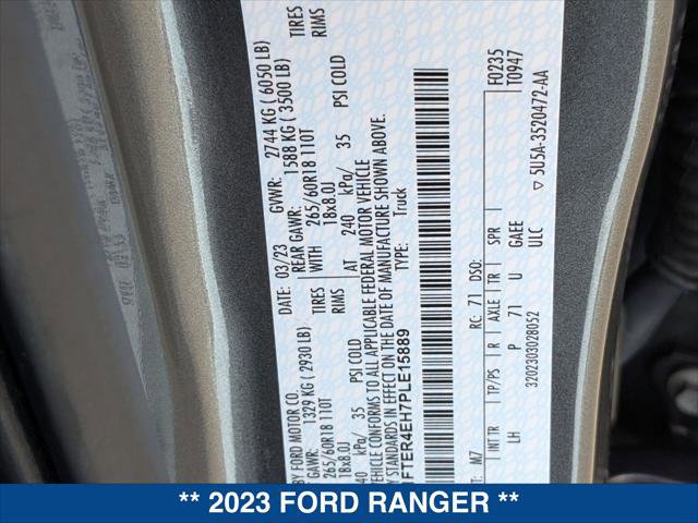 Used 2023 Ford Ranger XLT RWD image 24