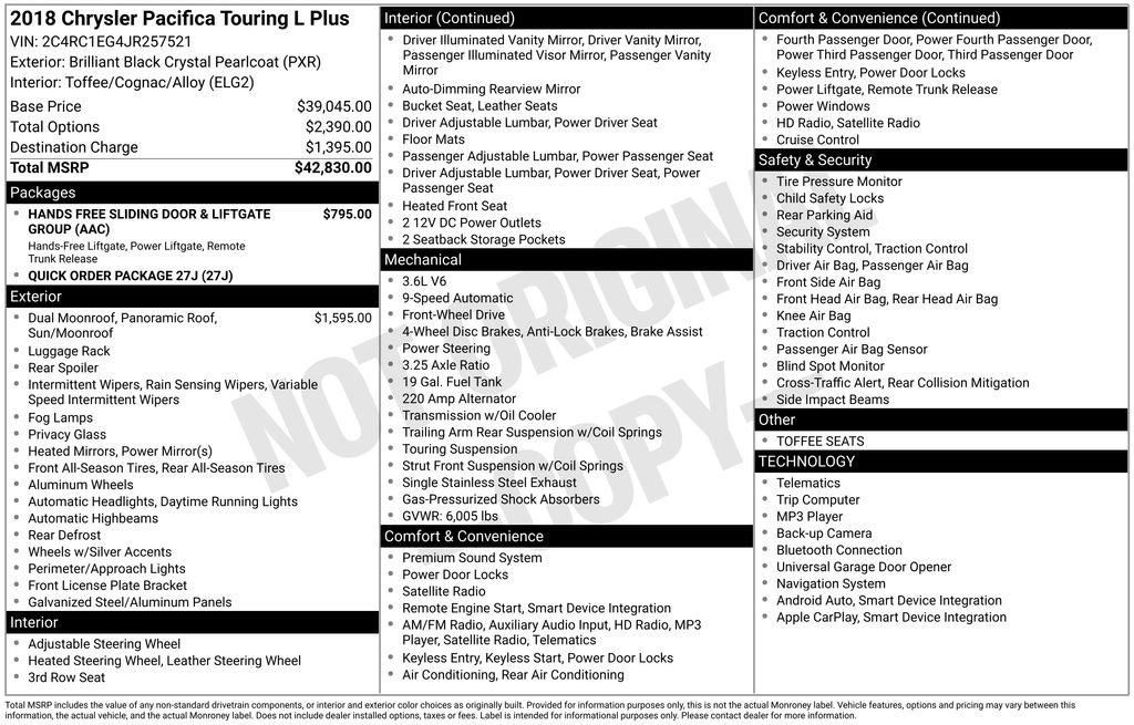 Used 2018 Chrysler Pacifica Touring-L Plus image 6