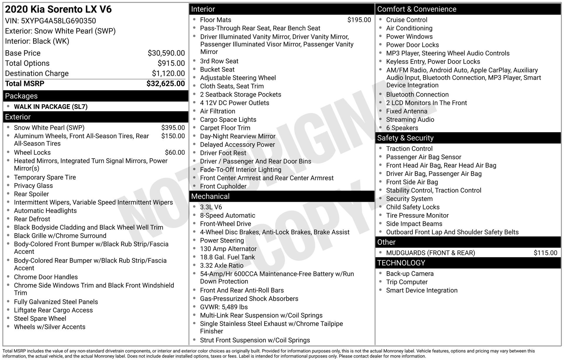 Used 2020 Kia Sorento LX image 31