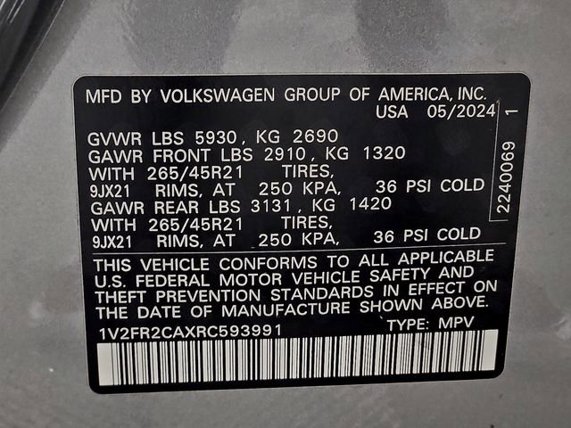 Used 2024 Volkswagen Atlas SEL Premium R-Line image 30