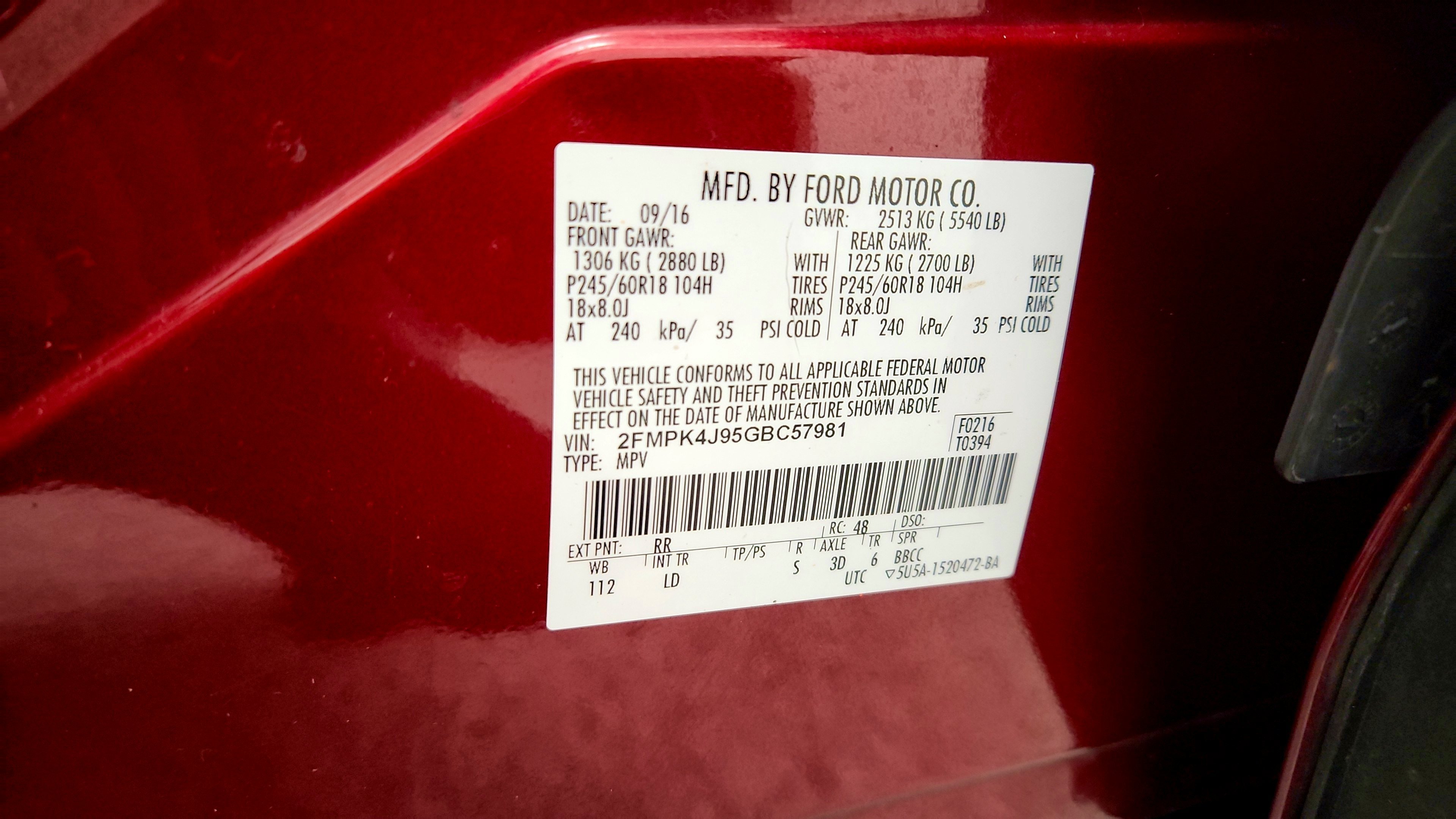Used 2016 Ford Edge SEL w/ Equipment Group 201A AWD/4WD image 22