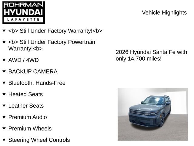 Used 2026 Hyundai Santa Fe SEL AWD/4WD image 7