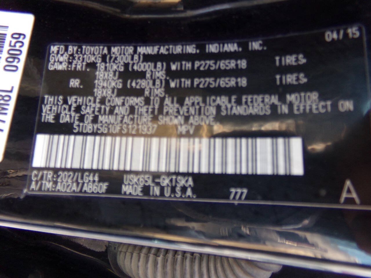 Used 2015 Toyota Sequoia SR5 w/ Premium Package AWD/4WD image 52