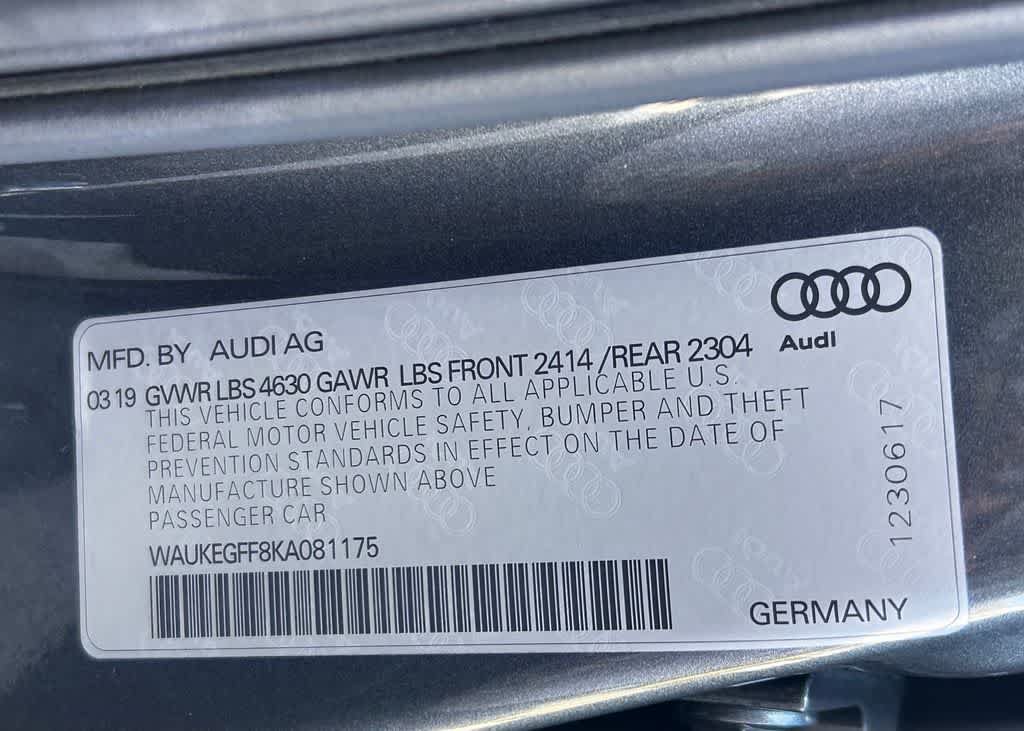 Used 2019 Audi A3 2.0T Prestige AWD/4WD image 22