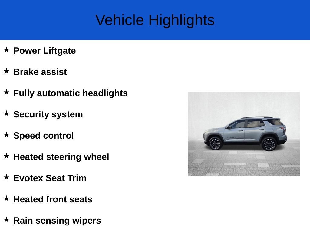 New 2026 Chevrolet Equinox RS FWD image 3