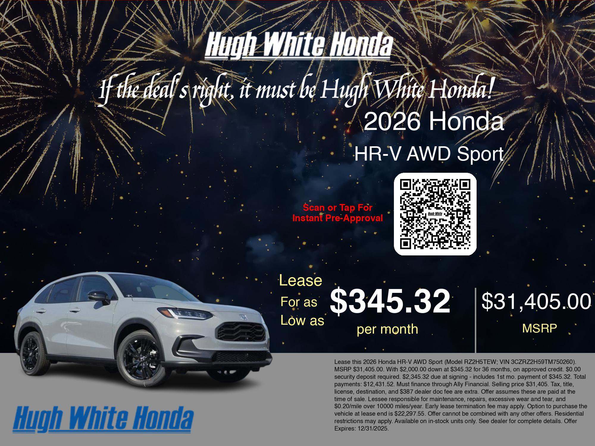 New 2026 Honda HR-V Sport image 3