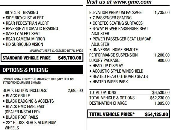 Used 2026 GMC Acadia Elevation w/ Black Edition AWD/4WD image 2