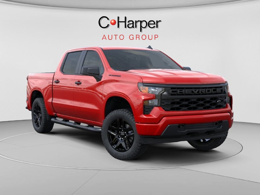 New 2026 Chevrolet Silverado 1500 Custom w/ LPO, Dark Essentials Package AWD/4WD image 1